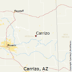 Carrizo,Arizona Map