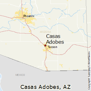 Casas_Adobes,Arizona Map
