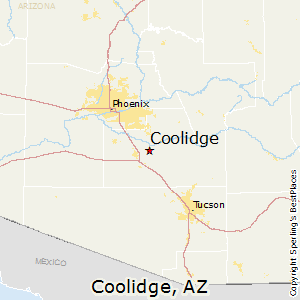Coolidge,Arizona Map