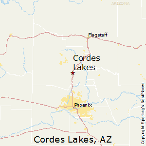 Cordes_Lakes,Arizona Map