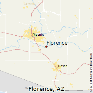 Florence,Arizona Map