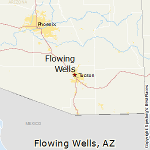 Flowing_Wells,Arizona Map