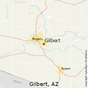 Gilbert,Arizona Map