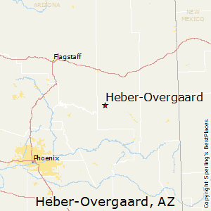 Heber-Overgaard,Arizona Map