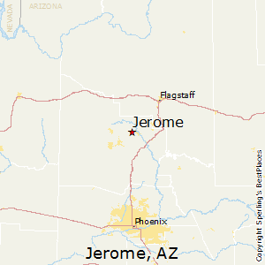 Jerome,Arizona Map