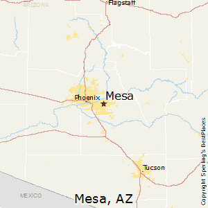 Mesa,Arizona Map