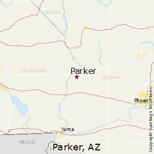 Parker,Arizona Map