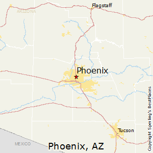 Phoenix,Arizona Map