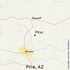 Pine,Arizona Map