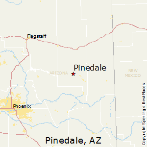 Pinedale,Arizona Map