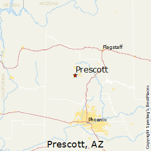 Prescott,Arizona Map