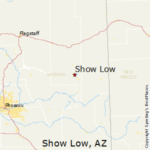 Show_Low,Arizona Map