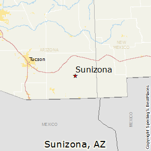 Sunizona,Arizona Map