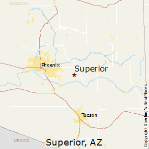 Superior,Arizona Map