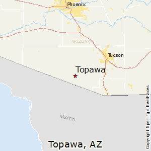 Topawa,Arizona Map