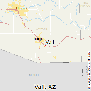 Vail,Arizona Map