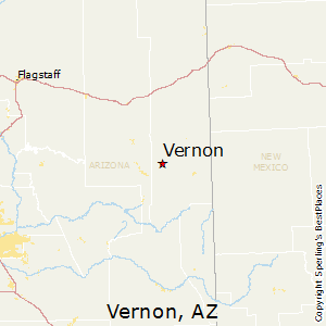 Vernon,Arizona Map