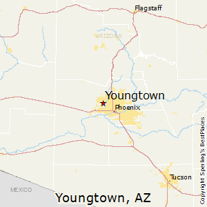Youngtown,Arizona Map