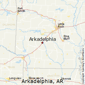 Arkadelphia,Arkansas Map