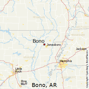 Bono,Arkansas Map