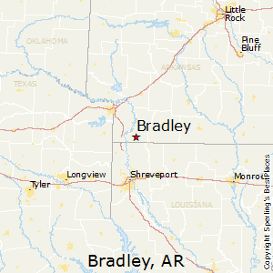 Bradley,Arkansas Map