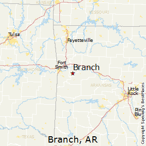 Branch,Arkansas Map