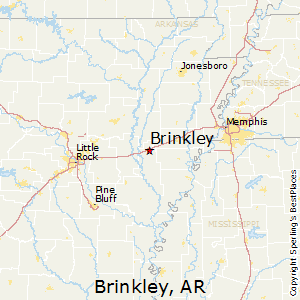 Brinkley,Arkansas Map