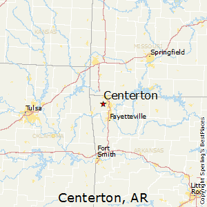 Centerton,Arkansas Map