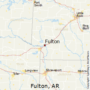 Fulton,Arkansas Map