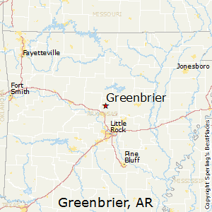 Greenbrier,Arkansas Map