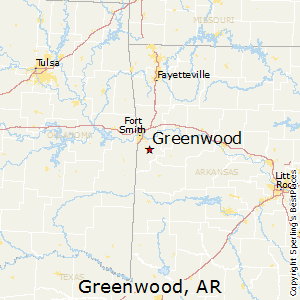 Greenwood,Arkansas Map
