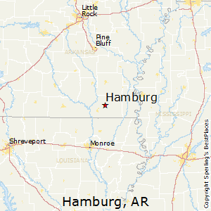 Hamburg,Arkansas Map