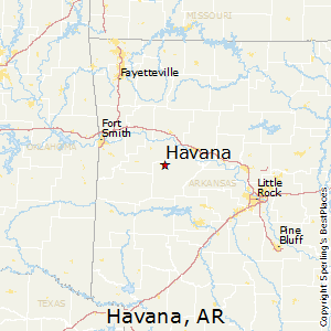 Havana,Arkansas Map