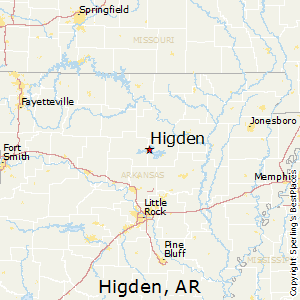 Higden,Arkansas Map