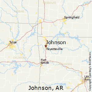 Johnson,Arkansas Map