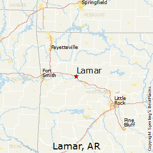 Lamar,Arkansas Map