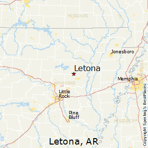 Letona,Arkansas Map