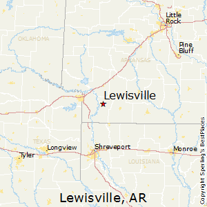 Lewisville,Arkansas Map