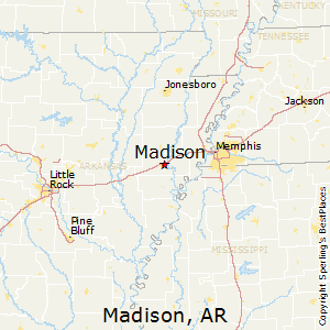 Madison,Arkansas Map
