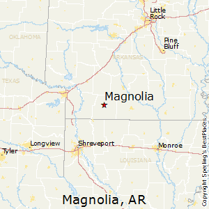 Magnolia,Arkansas Map