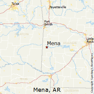 Mena,Arkansas Map