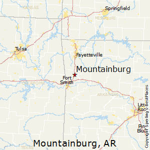 Mountainburg,Arkansas Map