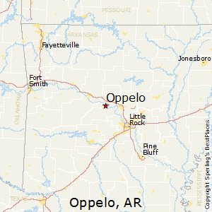 Oppelo,Arkansas Map