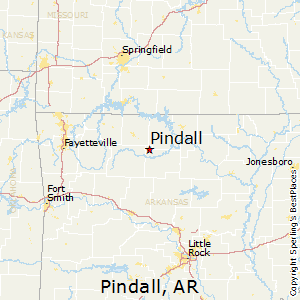 Pindall,Arkansas Map
