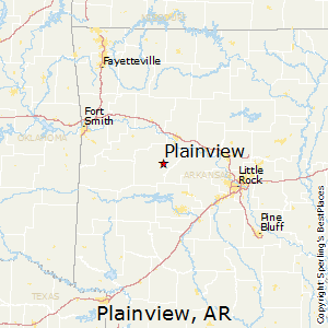 Plainview,Arkansas Map