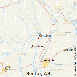 Rector,Arkansas Map
