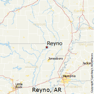Reyno,Arkansas Map