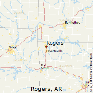 Rogers,Arkansas Map