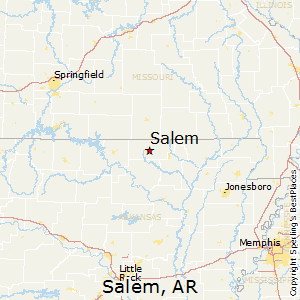 Salem,Arkansas Map