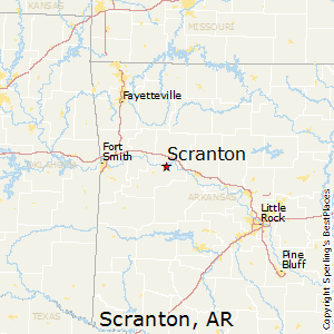 Scranton,Arkansas Map
